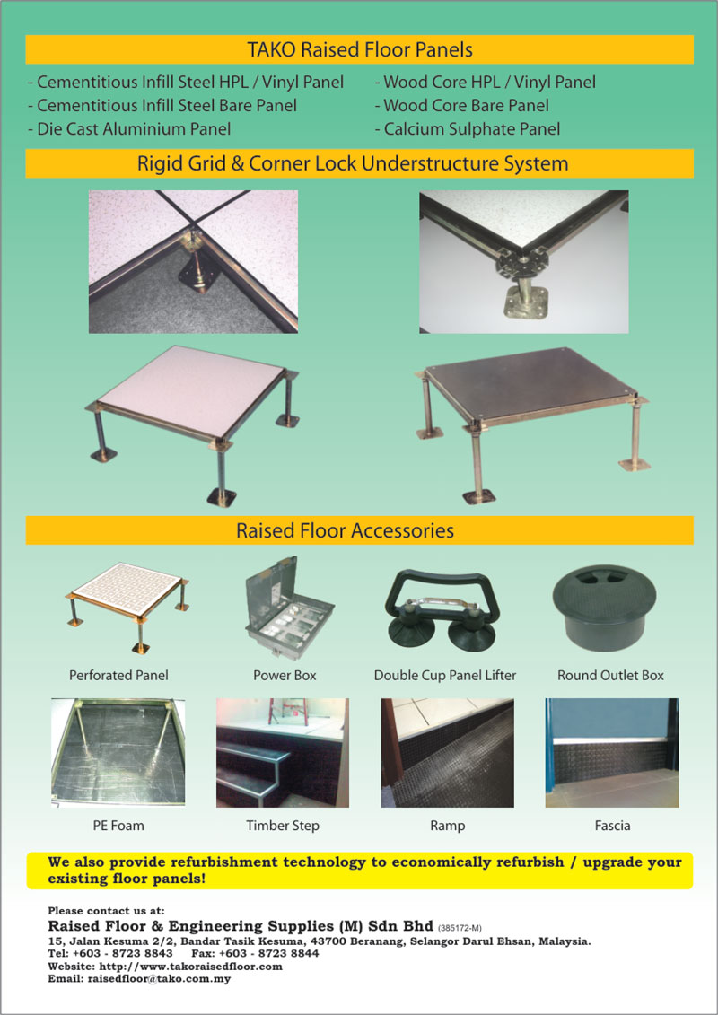 Specification Tako Raised Floor System